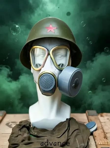 Купить ретро противогаз 69 типа - советский стиль, винтажный военный аксессуар
