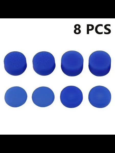 8 силиконовых накладок на джойстики PS2-PS4, XBOX Цв. синий