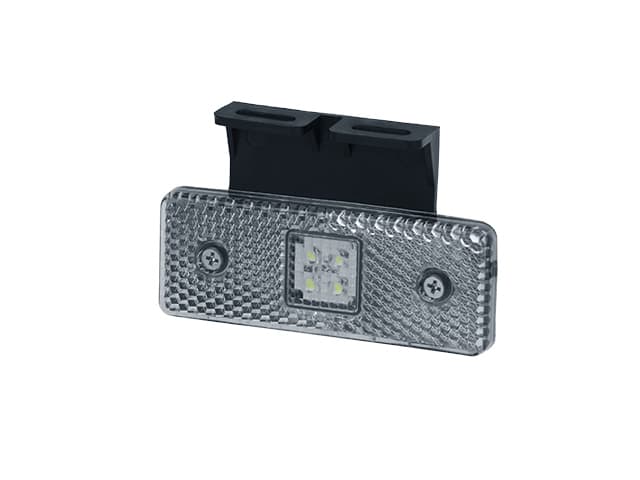 Фонарь габаритов 90-01-1 24V LED белый с кронштейном