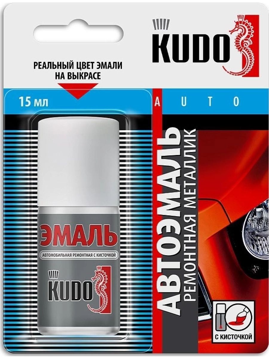 Автоэмаль ремонтная (кисть) KUDO Hyundai Черный D01 (ТАГАЗ) металлик KU-72355-12