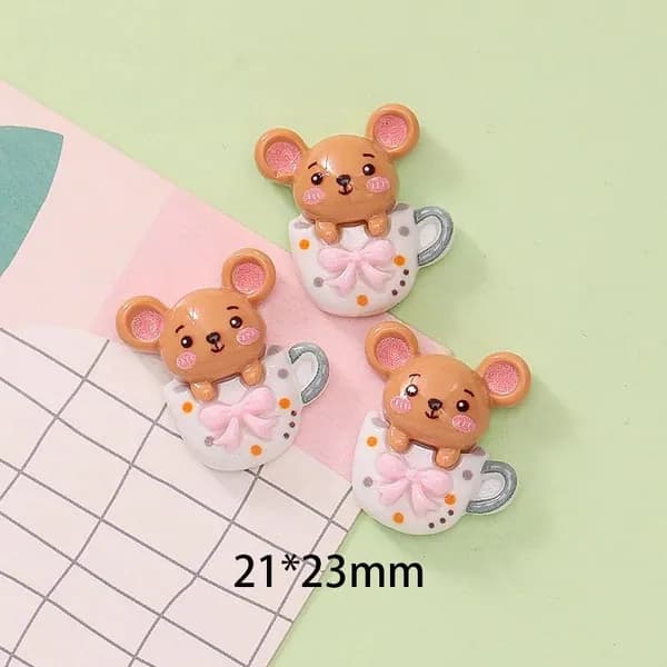10pcs Грибы из смолы / Кролики / Милые девушки DIY декоративные аксессуары
