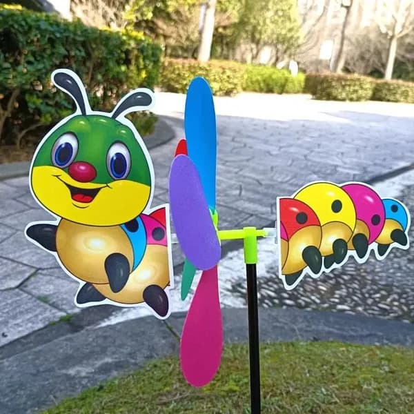 Мультяшная гусеничная 3d ветряная мельница,sunny felsi