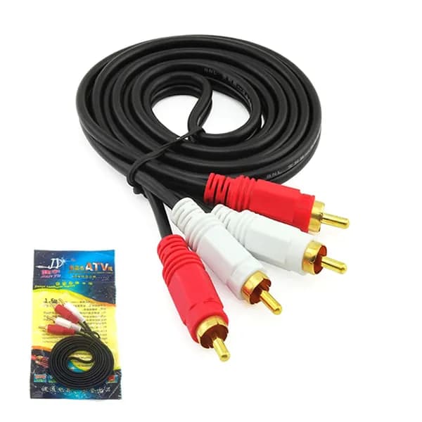 MOYANIE Аудиокабель RCA/RCA, 1.38 м, черный