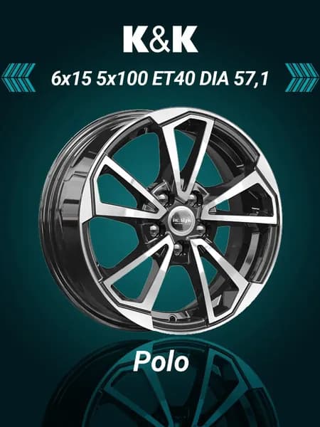 iFree KC1005 Колесный диск Литой 15x6" PCD5х100 ET40 D57.1
