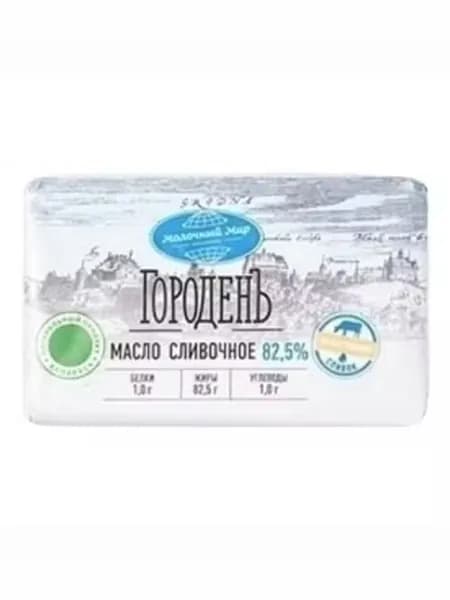 Сладкосливочное масло Молочный Мир ГороденЪ 82,5% 180 г