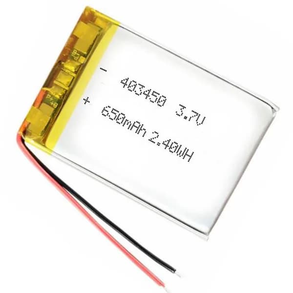 Аккумулятор Li-Pol 403450 (батарея) 4*34*50мм 2pin 3.7V/ 650mAh
