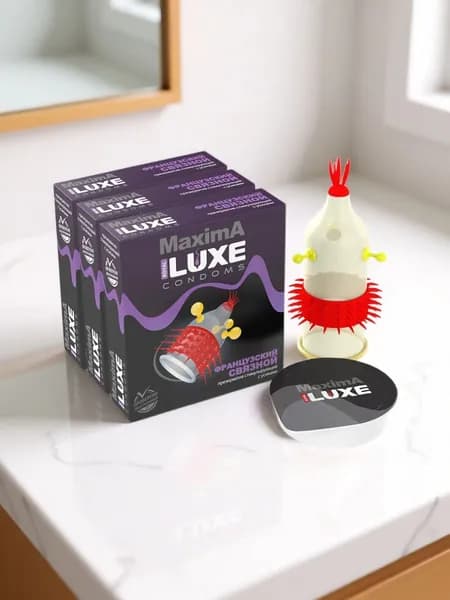 Презервативы Luxe Maxima Французский Связной комплект из 3 упаковок
