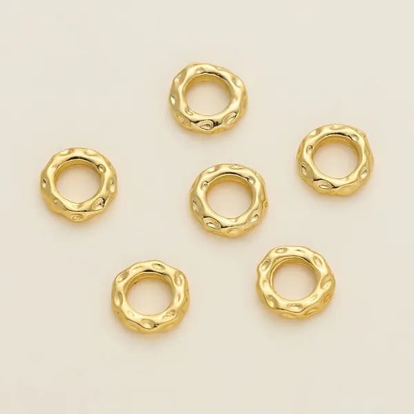 бусины для рукоделия, цвет золота 18k , 5шт.
