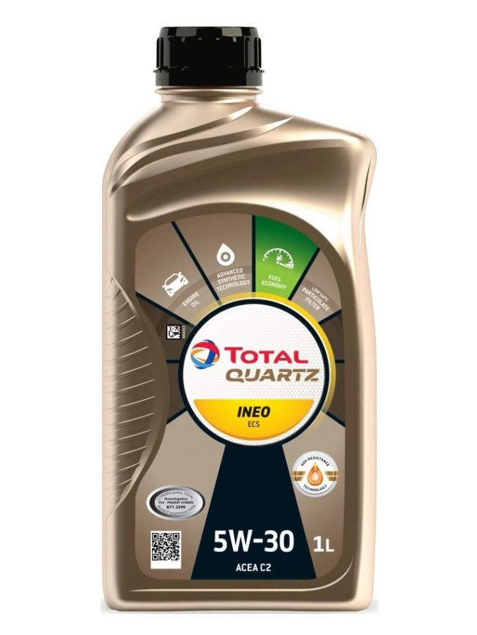 Total QUARTZ INEO ECS 5W-30 Масло моторное, Синтетическое, 1 л