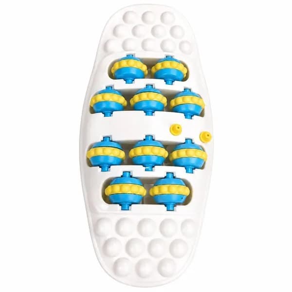 Механический массажер для стоп без электричества, ролики воздействия на акупунктурные точки, пластик АБС с силиконовыми выступами