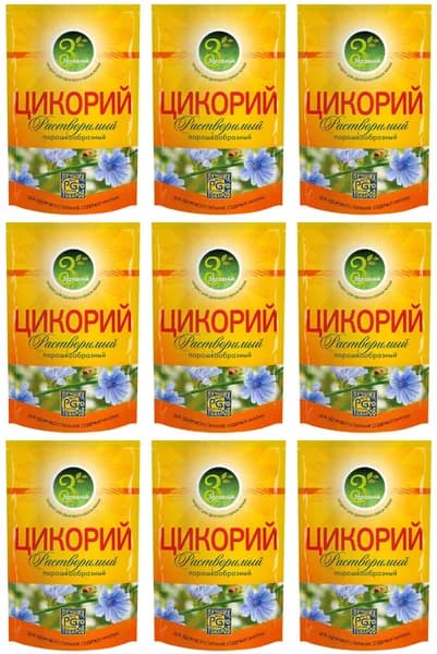 Славкофе Цикорий растворимый Здравник, натуральный, 85 г, 9 шт