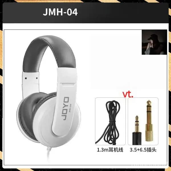 JOYO JMH-04 Накладные наушники Проводные студийные наушники с разъемом 1/4 - 3,5 мм для гитарного усилителя клавиатуры