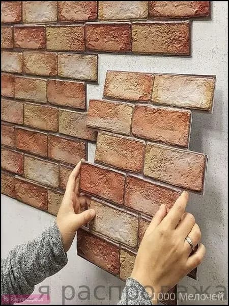 Стеновые панели, ретро-кирпич