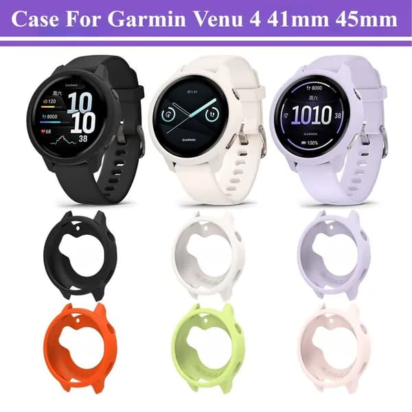 Защитная накладка на бампер с полой крышкой совместимые Garmin Venu 4 45mm/41mm