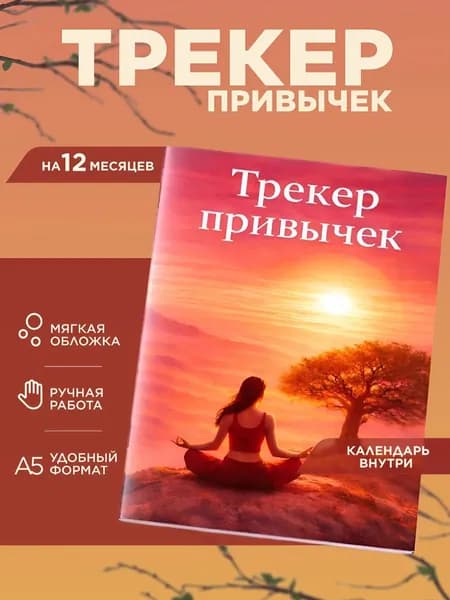 Трекер привычек A5 на год Планер целей, дневник продуктивности и мотивации Календарь 2026