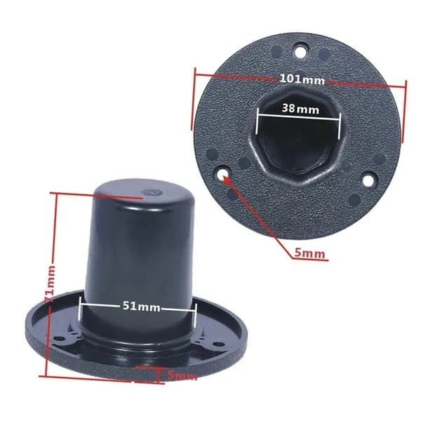 Усиленный пластиковый кронштейн Top Hat для колонок, черный, BH212