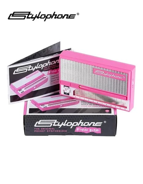 Аналоговый синтезатор Dubreq Stylophone S1 Pink,Белая ограниченная серия