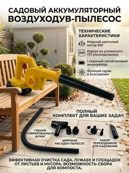 2 in 1 Cordless Air Blower & Vacuum Cleaner