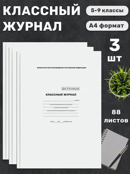 BG Классный журнал A4, листов: 88