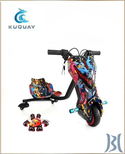 KUQUAY Электроскутер VfrxsLea, фиолетовый