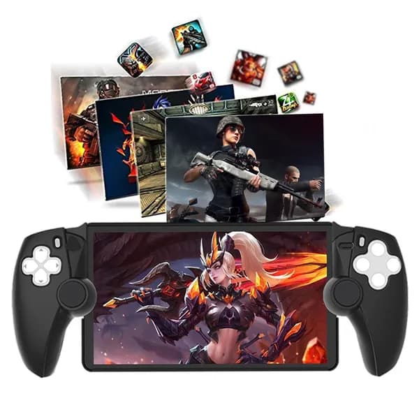 чехол силиконовый для PlayStation Portal, черный, с отверстиями под разъемы