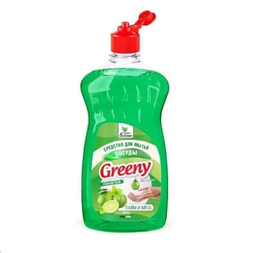 Средство для мытья посуды 500мл "Greeny" бальзам "Clean&Green"