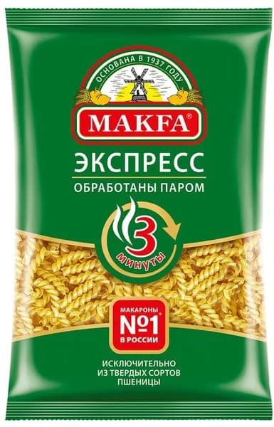 Макаронные изделия Makfa Экспресс Спиральки 400 г