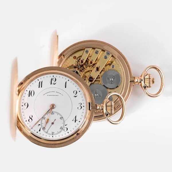 Золотые карманные часы: IWC (International Watch Co.)