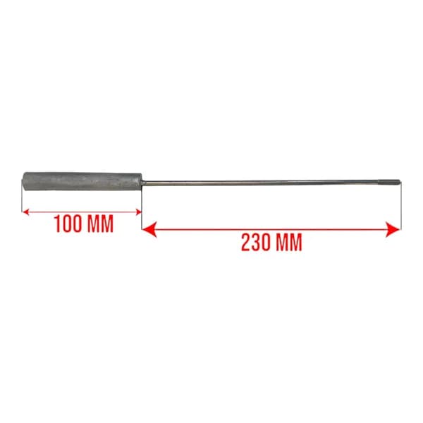 Магниевый анод D18 L100 (шпилька M6x230 мм)