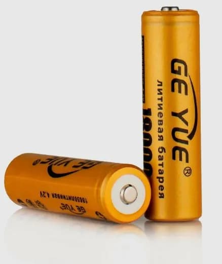 Аккумулятор литий-ионный 18650 GE YUE (18000mAh, 4.2V), выпуклый пин