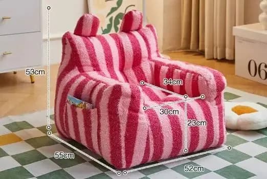 Прямой диван 52х52х48 см,белый