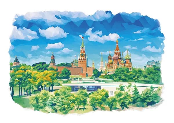 Открытка немаркированная 2025 Россия №2025-201/4, Моя Россия. Московский Кремль - Открытка п/c