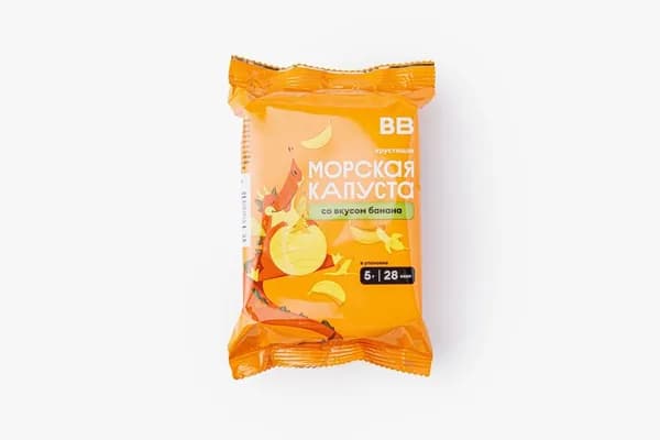 Морская капуста хрустящая со вкусом банана, 5 г
