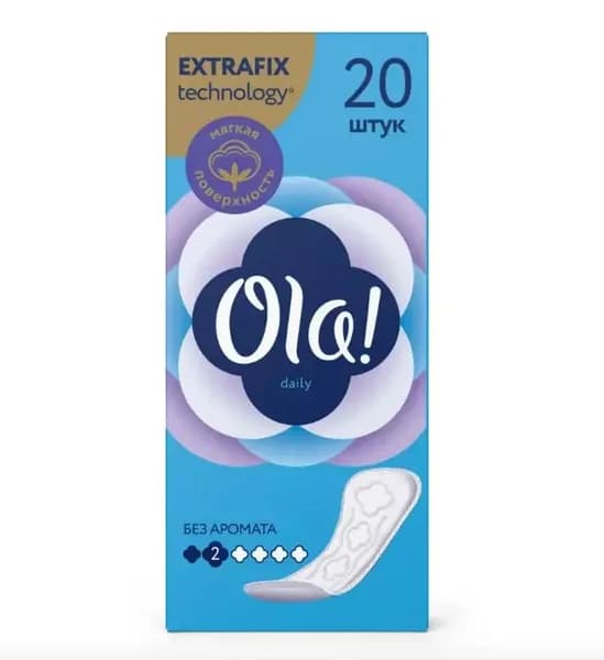 Ola! Прокладки ежедневные Daily, 20 штук в упаковке /