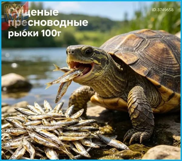 Сушёная рыбка 100 г универсальный корм для рептилий и грызунов