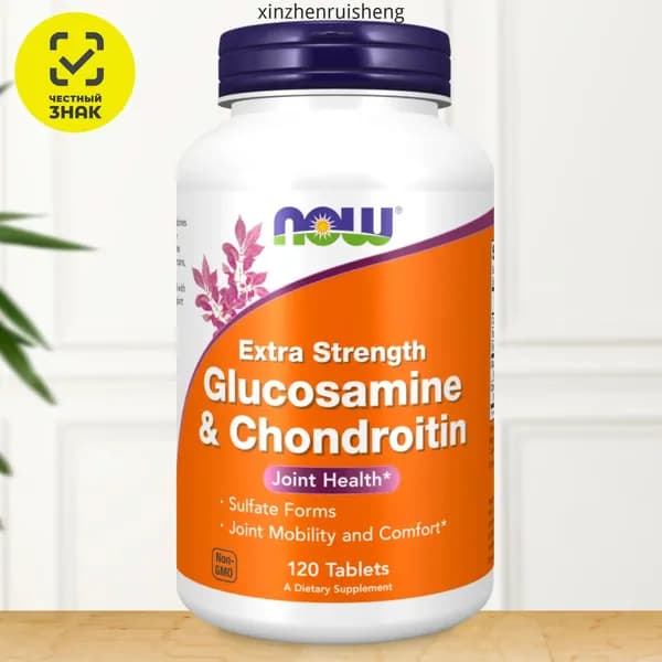 NOW Glucosamine & Chondroitin / Глюкозамин и Хондроитин 750/600 мг, 120 таб. / Поддержка суставов и хрящей