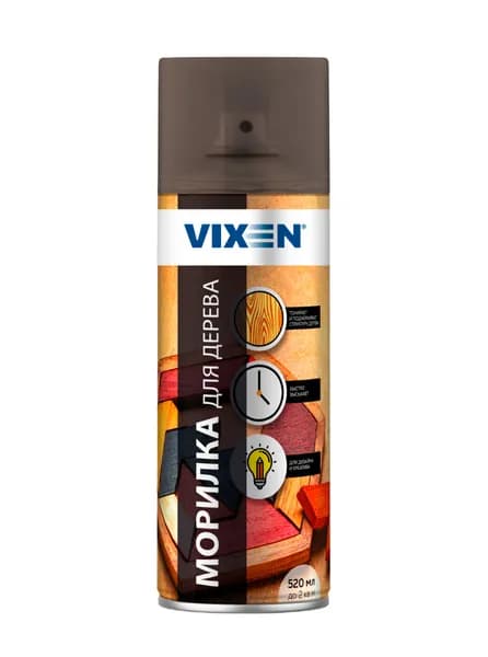 VIXEN Морилка для дерева, черный, VX-91000, 520 мл