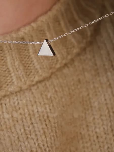 Серебряное колье 925 пробы покрытый родием