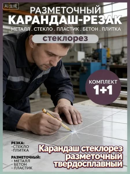 Карандаш стеклорез разметочный твердосплавный