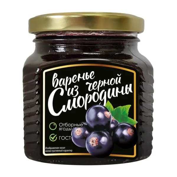 Варенье черносмородиновое 330г