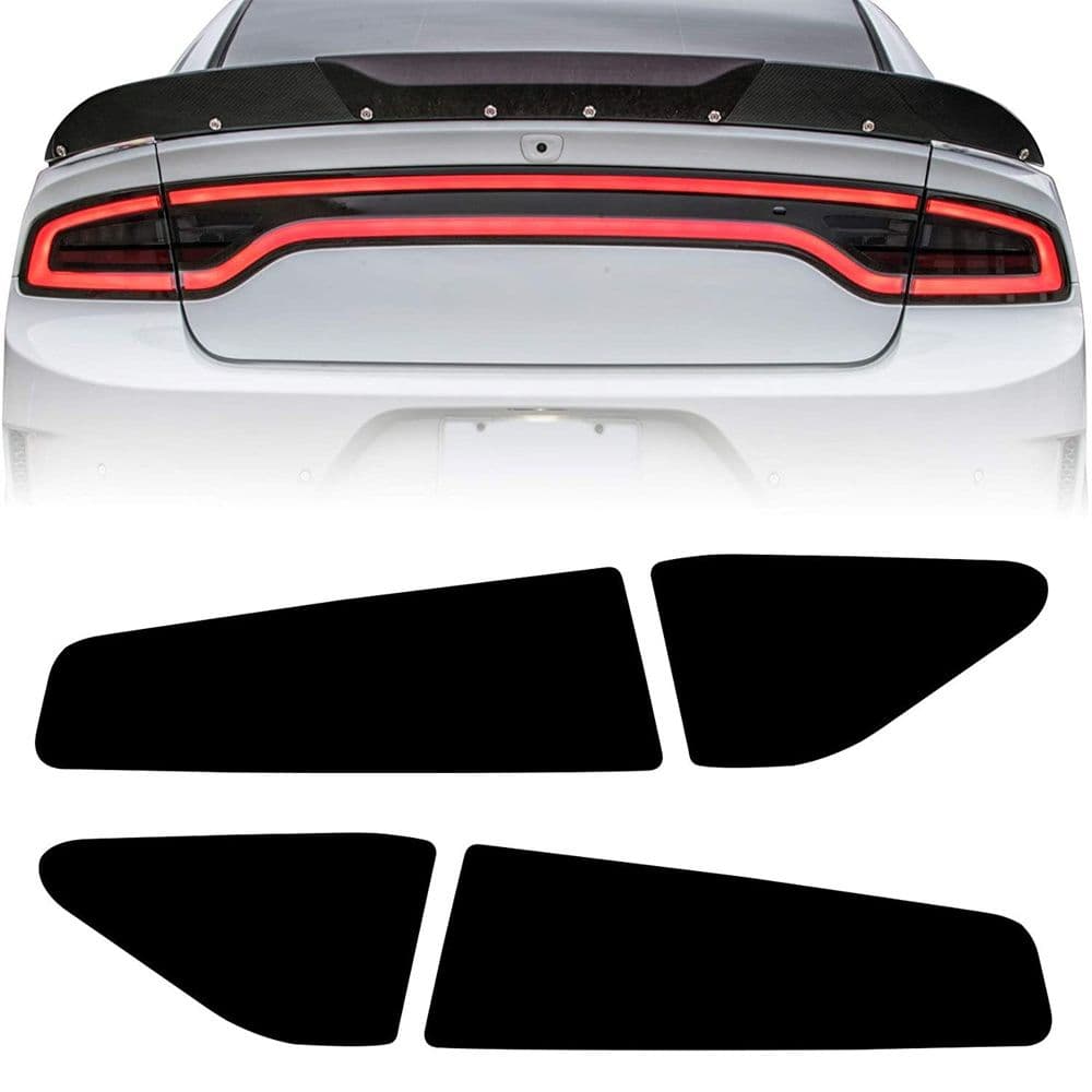 Для Dodge Charger 2015-2023 задние накладки на задние фонари, виниловые наклейки для затемнения, матовые