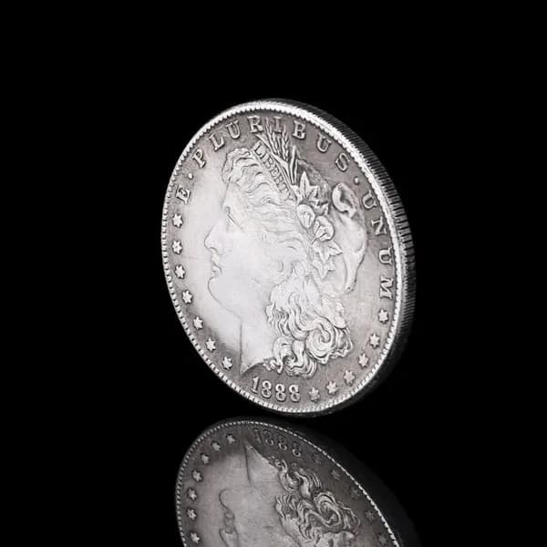 Забавная игрушка для трюков с монетой 1.46x1.46in из стали снятия стресса и сценических иллюзий