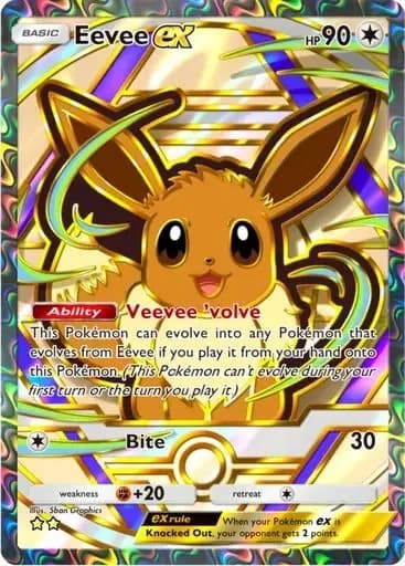 Ручная работа, коллекционные карты TCG Pocket Мью, Лугия, Иви, Чаризард, Хо-Ох, одиночная аниме-карта, подарок