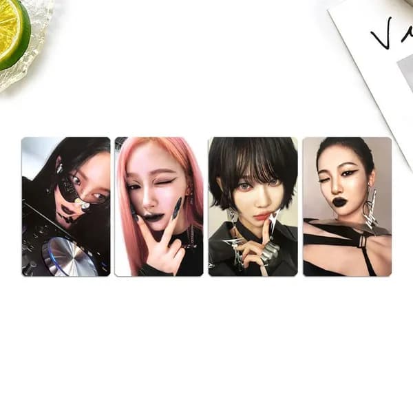 Карточки Aespa k-pop карточки коллекционные кпоп карты 54 * 86 мм 4 шт