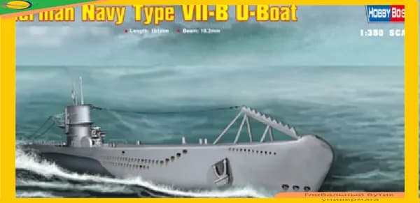 HOBBYBOSS 83504 1/350 Немецкая подводная лодка типа VII-B высшего сборная модель корабля