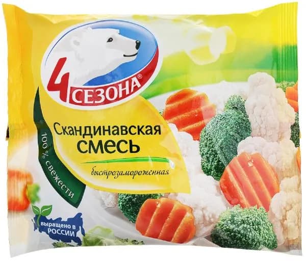 Скандинавская смесь 4 Сезона быстрозамороженная 400г