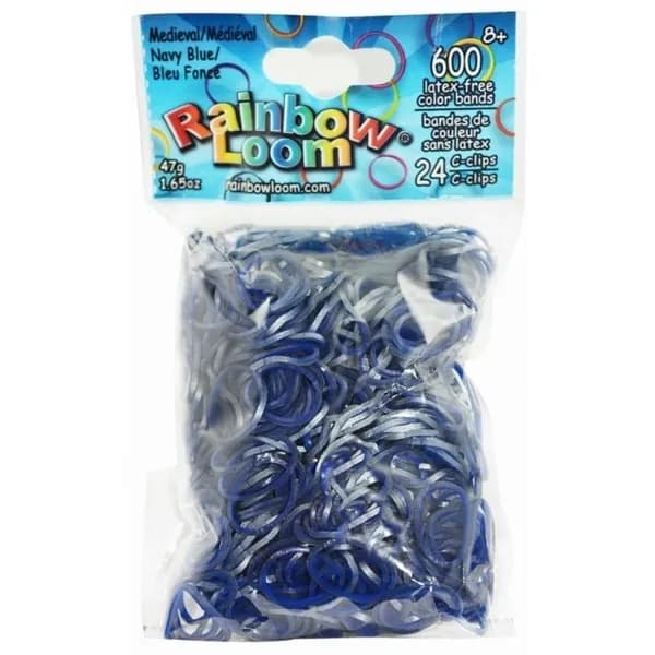 Резинки RAINBOW LOOM Тем.-син. Средневек. Medieval Navy Blue B0112
