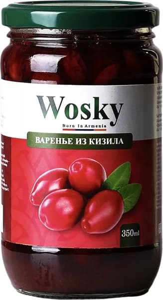 Варенье из кизила Wosky, 475 г (350 мл)