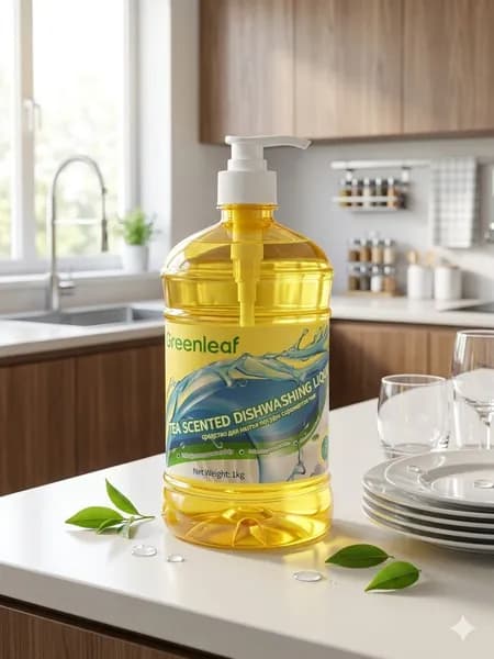 Greenleaf Экологичное средство для мытья посуды с освежающим ароматом зеленого чая 1,25