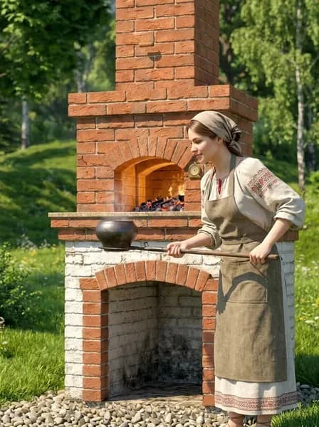 Проект "Маруся" с помпейской печкой для сборки своими руками